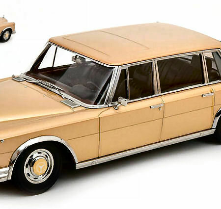 KK Scale MERCEDES 600 SWB W100 1963 LIGHT GOLD METALLIC 1:18