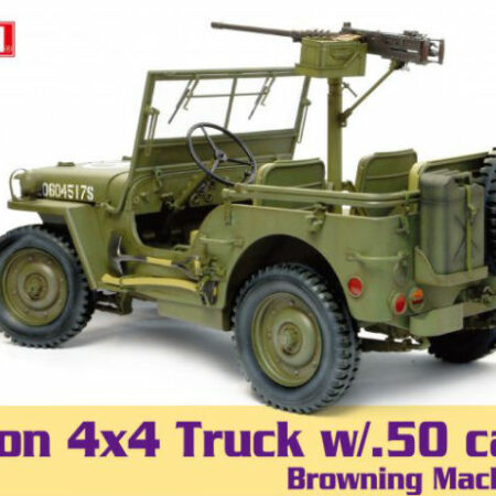 Dragon 1/4 TON 4x4 TRU8CK W/M2 50-Cal MACHINE GUN KIT 1:6