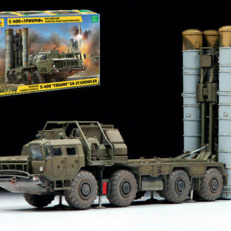 Zvezda RUSSIAN LAUNCH VEHICLE A-400 TRIUMF MISSILE SYSTEM KIT 1:72