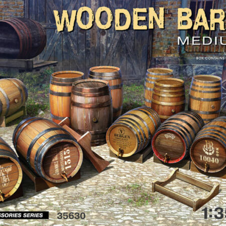 Miniart WOODEN BARRELS MEDIUM SIZE KIT 1:35