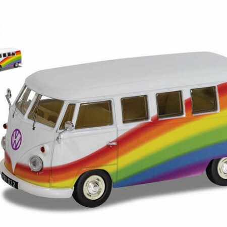 Corgi VW CAMPER PEACE LOVE RAIMBOW 1:43