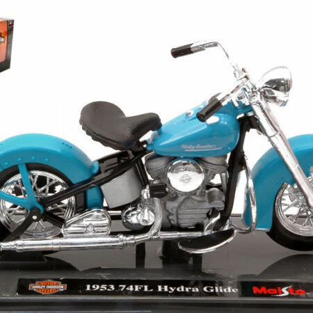 Maisto HARLEY DAVIDSON 74FL HYDRA GLIDE 1953 LIGHT BLUE 1:18