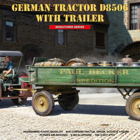 Miniart GERMAN TRACTOR D8506 WITH TRAILER KIT 1:35