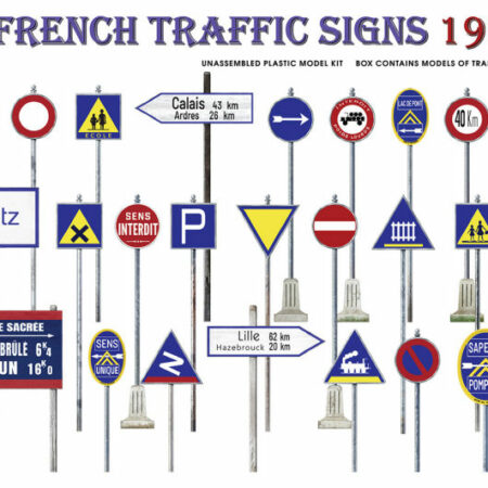 Miniart FRENCH TRAFFIC SIGNS 1930-40s KIT 1:35