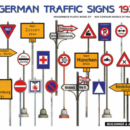 Miniart GERMAN TRAFFIC SIGNS 1930-40s KIT 1:35