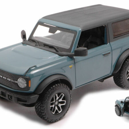 Maisto FORD BRONCO BADLANDS 2021 LIGHT BLUE 1:24