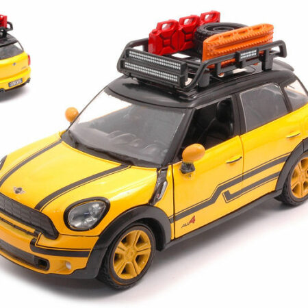 MotorMax MINI COOPER S COUNTRYMAN WITH ROOF RACK YELLOW/BLACK 1:24