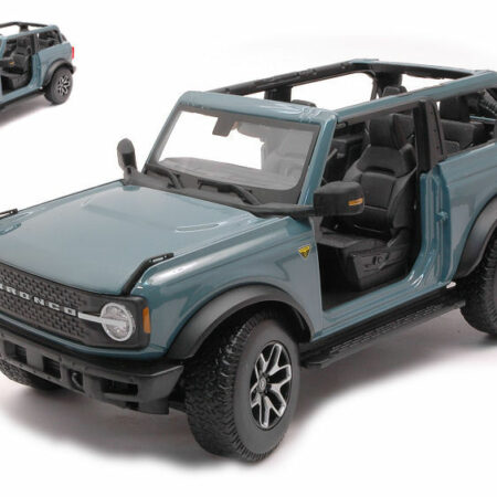 Maisto FORD BRONCO BADLANDS NO DOOR 2021 LIGHT BLUE 1:18