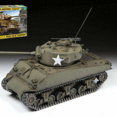 Zvezda M4 A3 (76 mm) SHERMAN TANK KIT 1:35