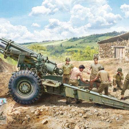 Italeri M1 155 mm HOWITZER WITH CREW KIT 1:35