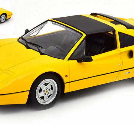 KK Scale FERRARI 328 GTS 1985 YELLOW 1:18