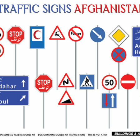 Miniart TRAFFIC SIGNS AFGANISTAN 2000s KIT 1:35