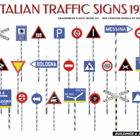 Miniart ITALIAN TRAFFIC SIGNS 1930-40s KIT 1:35