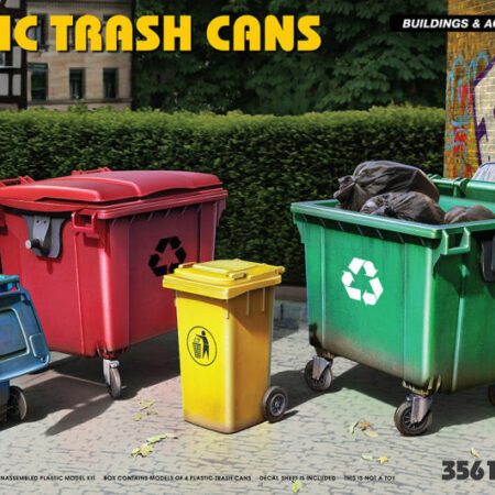 Miniart PLASTIC TRASH CANS KIT 1:35