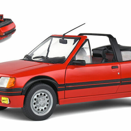 Solido PEUGEOT 205 GTI MK1 CABRIOLET 1989 ROUGE VALLELUNGA 1:18