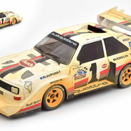 CMR Classic Model Replicars AUDI QUATTRO S1 N.1 WINNER PIKES PEAK 1987 WALTER ROHRL DIRTY VERS.1:18