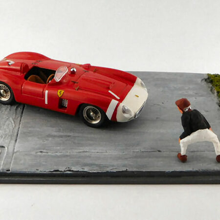 Best Model FERRARI 860 MONZA 1000 KM NURBURGRING 1965 J.M.FANGIO DIORAMA 1:43