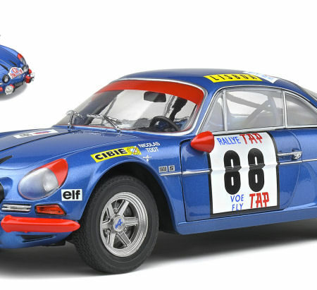 Solido ALPINE A110 1600S N.88 RALLY PORTUGAL 1969 J.P.NICOLAS-J.TODT 1:18