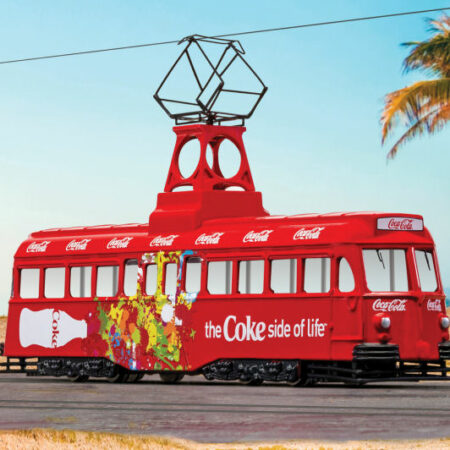 Corgi COCA COLA SINGLE DECKER TRAM 1:76