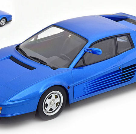 KK Scale FERRARI TESTAROSSA MONOSPECCHIO 1984 METALLIC BLUE 1:18