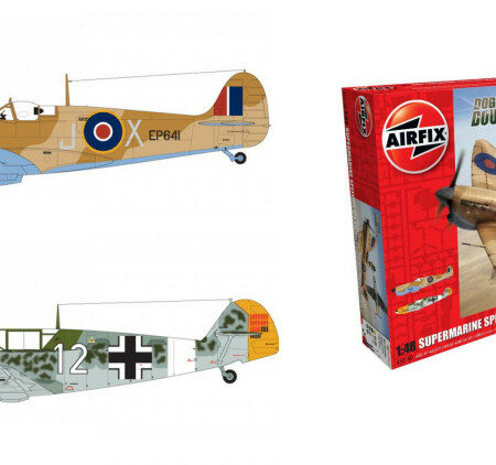 Airfix SUPERMARINE SPITFIRE MKVB + MESSERSCHMITT BF109E SET Pz.2 KIT 1:48