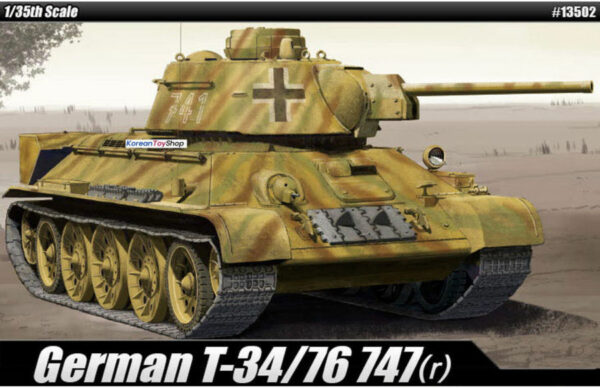 Academy T-34 747 (R) GERMAN VERSION KIT 1:35