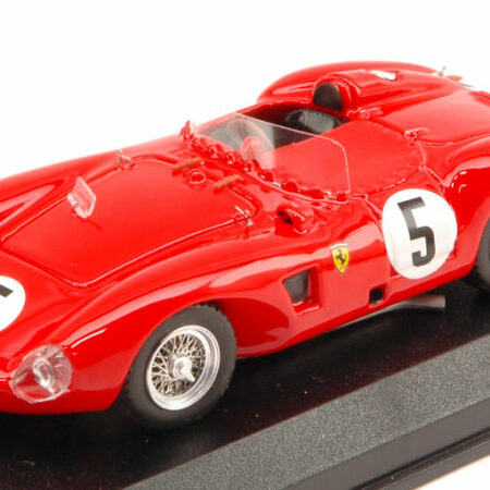 Art Model FERRARI 625 LM N.5 13th 500 MILES ROAD AMERICA 1962 GERBER-BRIDGE 1:43