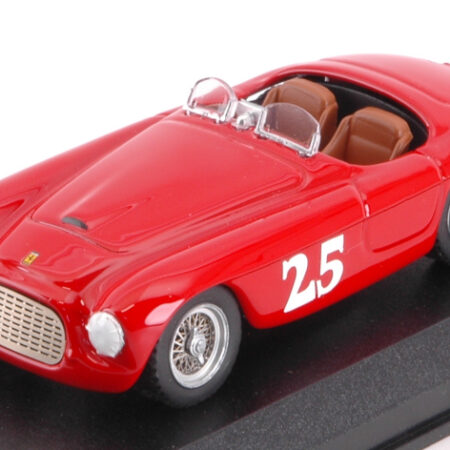 Art Model FERRARI 166 TOURING BARCHETTA N.25 WINNER PALM SPRINGS 1951 M.LEWIS 1:43