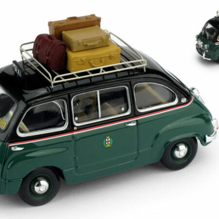 Brumm FIAT 600D MULTIPLA TAXI DI MILANO 1960 PORTAPACCHI IN FOTOINCISIONE 1:43