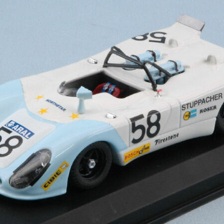 Best Model PORSCHE 908/02 N.58 ACCIDENT LM 1972 W.ROSER-O.STUPPACHER 1:43