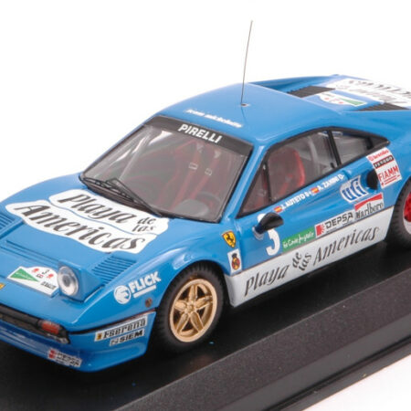 Best Model FERRARI 308 GTB N.3 7th RALLYE CORTE INGLES 1985 A.ZANINI-J.AUTET 1:43