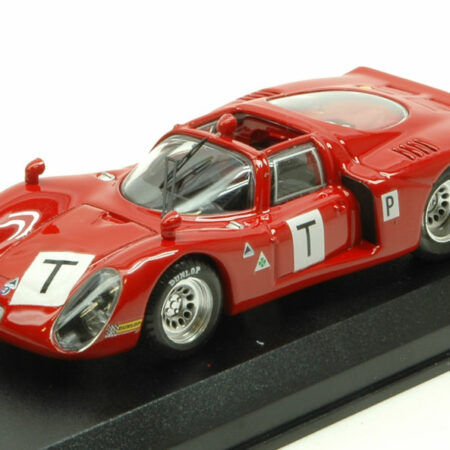 Best Model ALFA ROMEO 33.2 LE MANS TEST 1968 BIANCHI-ZECCOLI-GROSSELIN-TROSCH 1:43