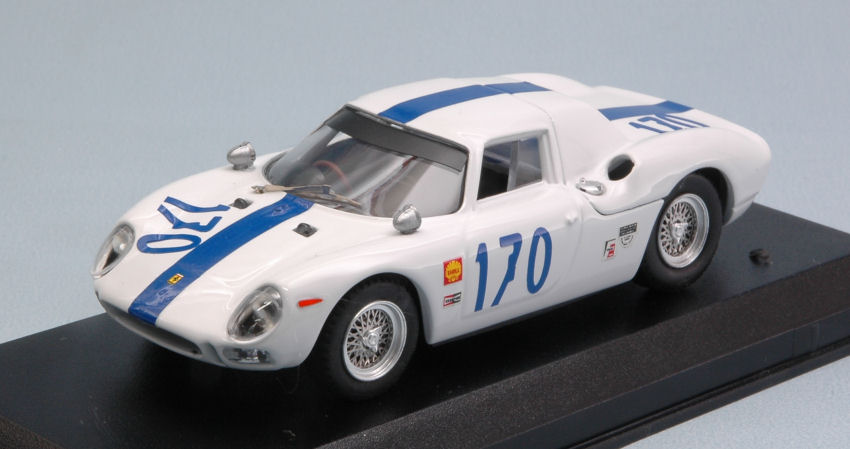 Best Model FERRARI 250 LM N.170 ACCIDENT T.FLORIO 1966 A.W.SWANSON-R.ENNIS 1:43