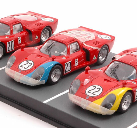 Best Model ALFA ROMEO 33.2 24 H DAYTONA 1968 N.20 - N.23 - N.22  ED.LIM.PCS 68 1:43