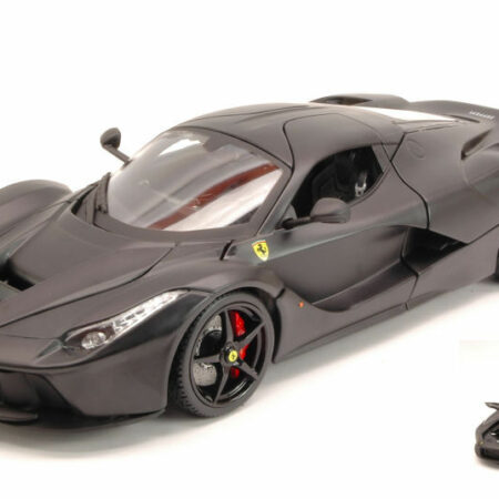 Burago FERRARI LA FERRARI 2013 MATT BLACK SIGNATURE 1:18