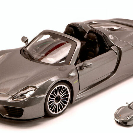 Burago PORSCHE 918 SPYDER 2013 SILVERGUN 1:24