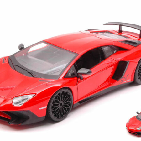 Burago LAMBORGHINI AVENTADOR LP 750-4 SUPER VELOCE 2016 RED 1:24