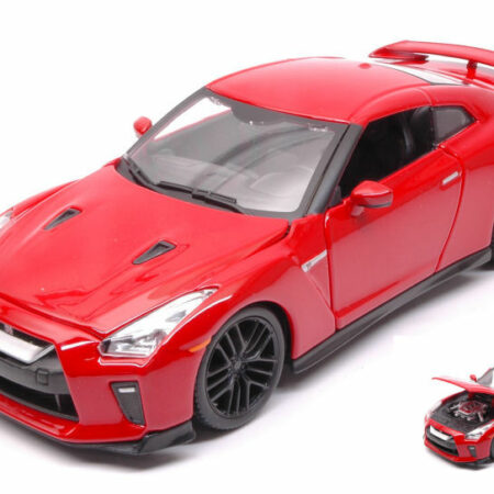 Burago NISSAN GT-R 2017 RED 1:24