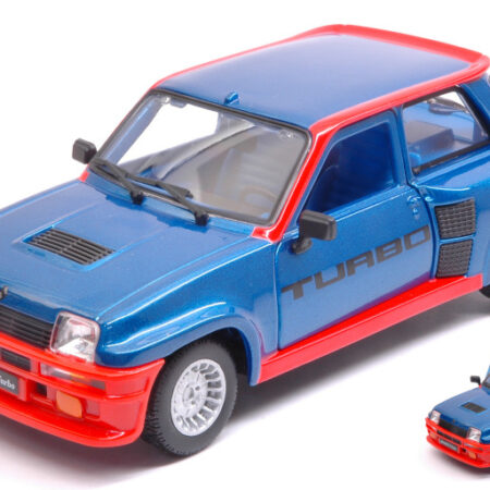 Burago RENAULT 5 RURBO 1982 BLUE/RED 1:24