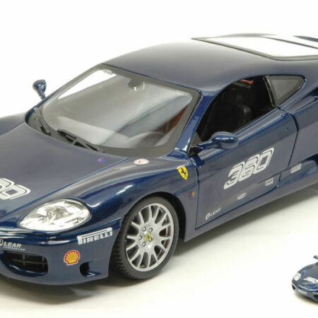 Burago FERRARI 360 CHALLENGE METALLIC BLUE 1:24