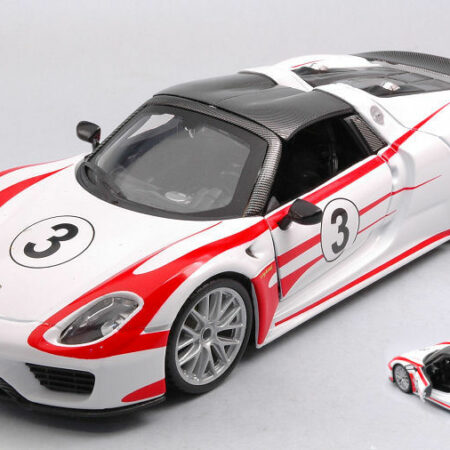 Burago PORSCHE 918 WEISSACH PACKAGE N.3 2013 0-100 2,6 sec 1:24