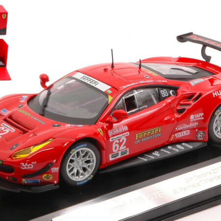 Burago FERRARI 488 GTE V8 TEAM RISI N.62 24h DAYT.2017 VIL.-FISICH.-CALADO 1:43