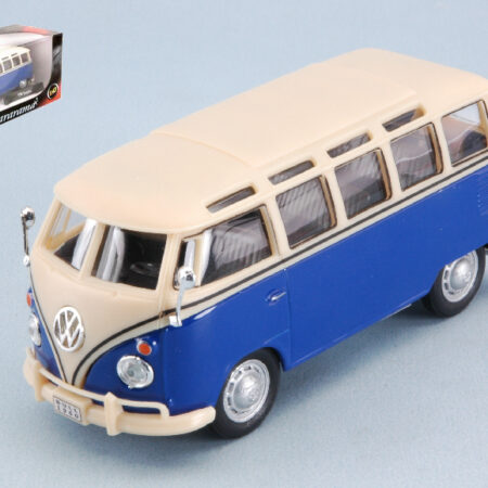 Cararama VW T1 SAMBA BLUE/CREAM 1:43