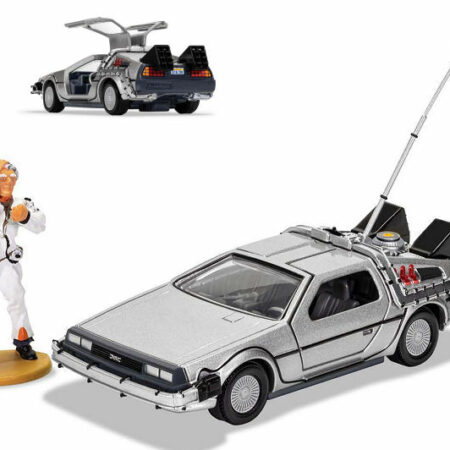 Corgi DE LOREAN "BACK TO THE FUTURE" TIME MACHINE + DOC BROWN FIGURE 1:36