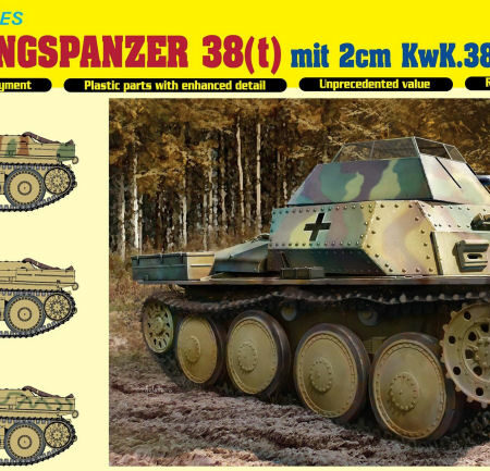 Dragon AUFKLARUNGSPANZER 38 (t) W/2 cm KWK38 KIT 1:35