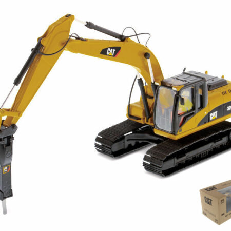 Diecast Master CAT 320D L HYDRAULIC EXCAVATOR W/HAMMER 1:50