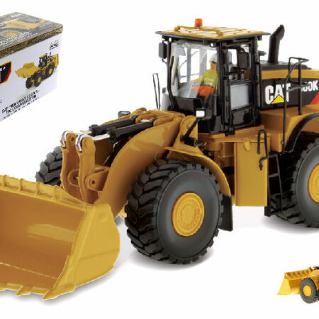 Diecast Master CAT 980K WHEEL LOADER W/ROCKCON 1:50