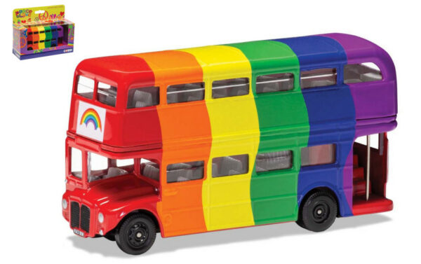 Corgi LONDON BUS RAIMBOW PEACE AND LOVE 1:64