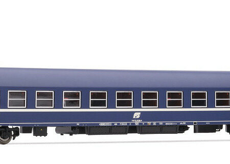 Rivarossi FS CARROZZA LETTI TIPO MU 1973 LIVREA BLU TEN H0 1:87