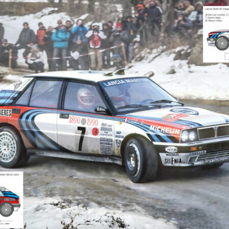 Italeri LANCIA DELTA HF INTEGRALE MONTE CARLO 1990 VERSION N.1 OR N.7 KIT 1:24